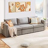 Sweetcrispy Convertible Sectional Couch Sofa Bed