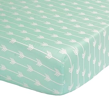 mint green crib sheet