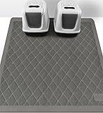 The Original GORILLA GRIP (TM) Premium Cat Litter Mat, XL Jumbo Size, Phthalate Free, Traps Litter from Box and Paws, Best Scatter Control, Soft on Sensitive Kitty Paws, Easy to Clean, Durable