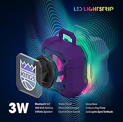 SOAR NBA Shockbox LED Wireless Bluetooth Speaker