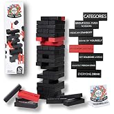 Buzzed Blocks Ultimate Party Tower with Hilarious Games and Commands | Classic Stacking Game with Fun Original Rules | Funny Entertaining Party Game for Adults 21+