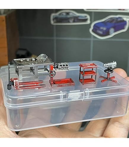 Amazon.com: ModelToyCars Union 76 Four-Post Lift, Orange and Blue