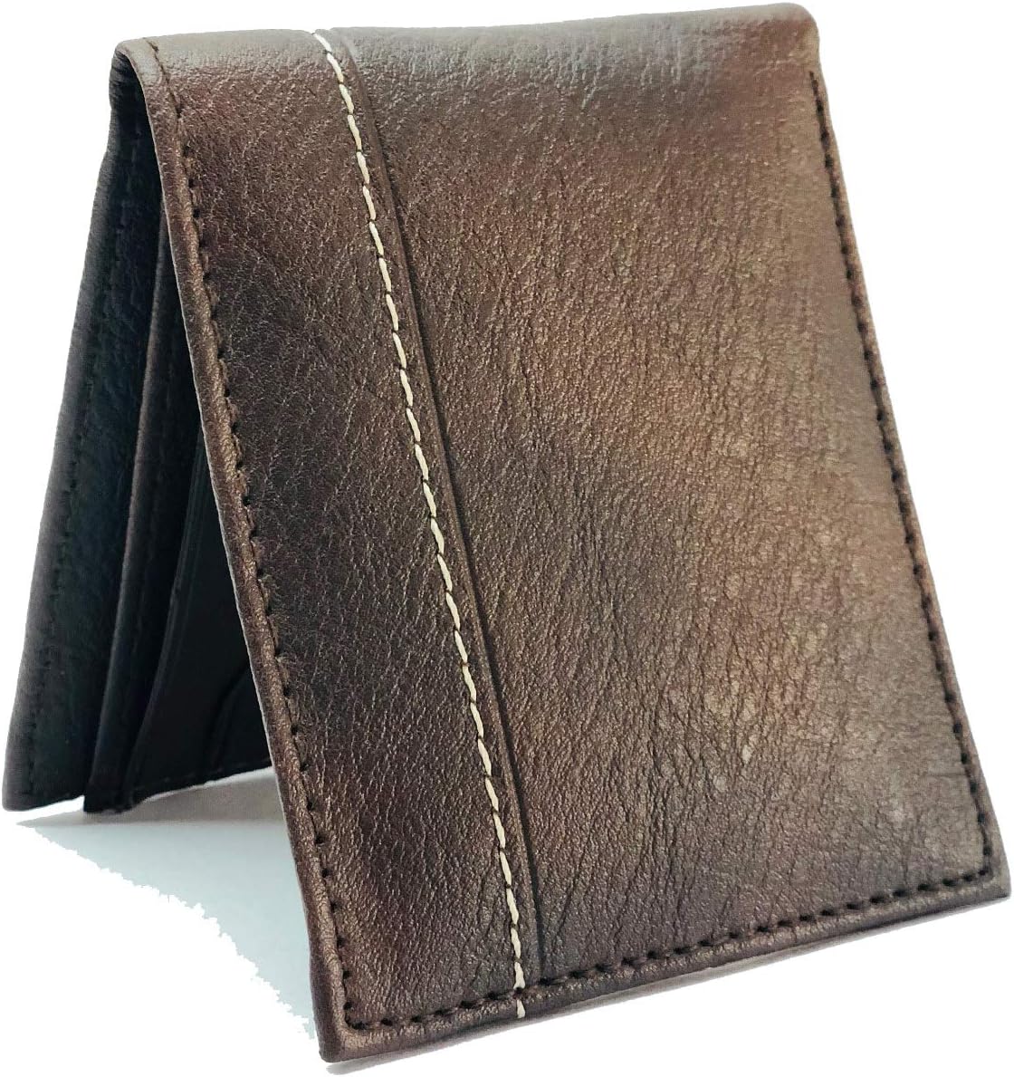 Sassie Brown Faux Leather Men's Wallet