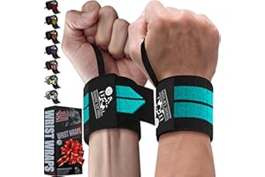 Nordic Lifting Wrist Wraps (1 Pair/2 Wraps) – Lifting Wrist Wraps with Thumb Loop for Weightlifting, Powerlifting & CrossFit – Durable Wrist Support Straps for Men & Women – Gym Essentials for Heavy Lifts
