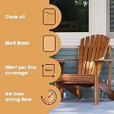 Furniture Clinic Teak Oil 2.5L - Wood Restorer Protector for Garden Furniture view 6