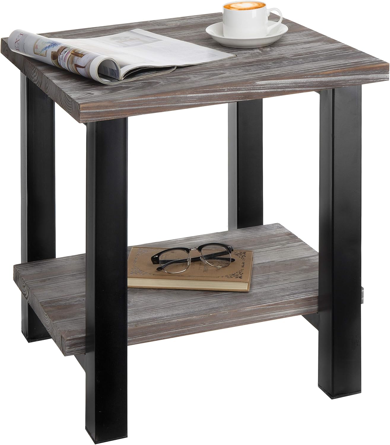 Best rustic black end table