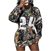 SHENHE Women's Camo Long Sleeve Shirt Y2k Number Graphic Tunic Jersey Shirt