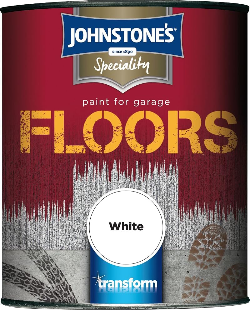 Johnstone's Garage Floor Paint White 750ml – Concrete Floor Renovation