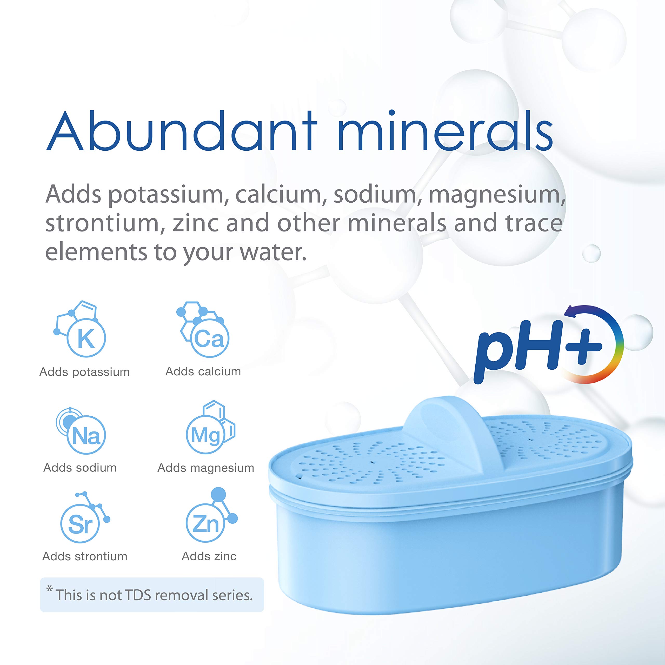 [Original] Waterdrop WD-PF-AL Replacement Alkaline Filters for All Waterdrop Pitcher Filtration System, Improved Coffee Taste, Last Up to 100 Gallons (Pack of 3)