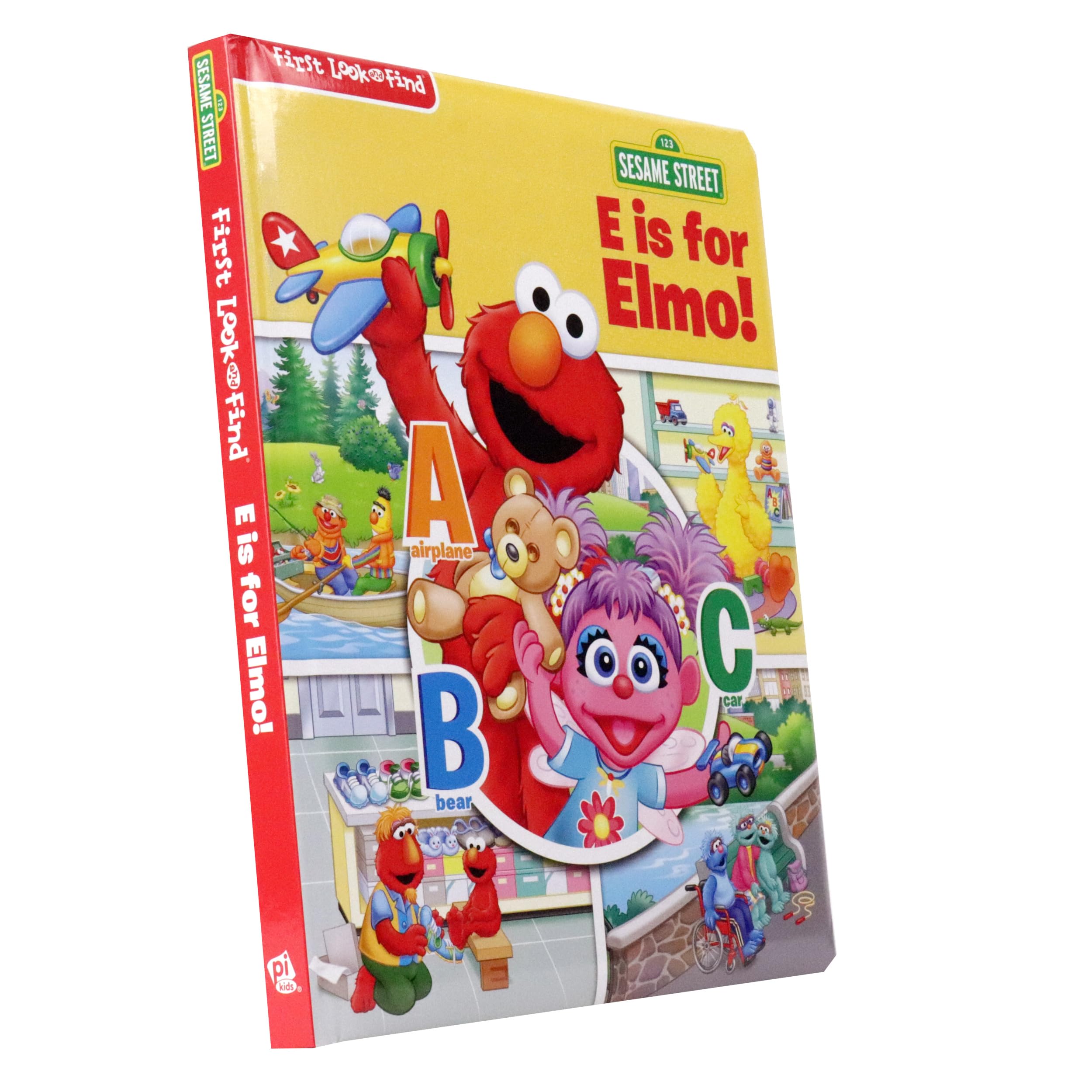 Sesame Street - E is for Elmo! ABCs - My First Look and Find Activity Book - PI Kids