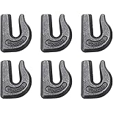 Yaegoo 6 Pack 3/8" Weld On Grab Hook Tractor Bucket Hooks Grade 70 Weld On Tractor Bucket Grab Chain Hook
