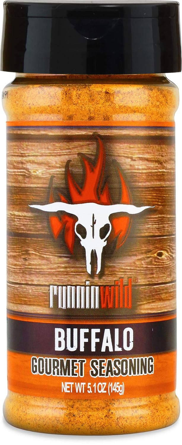 Buffalo Gourmet Seasoning | Made in the USA using Natural Flavors and No Fillers | Premium Spice Seasoning for Meats and Veggies | Runnin’ Wild Foods