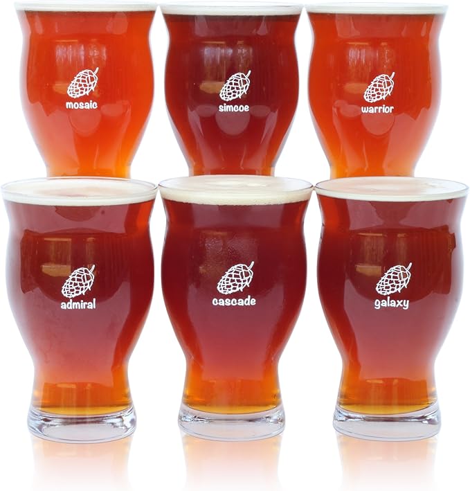 Six (6) Pack of Ultimate Pint Glasses - Labeled