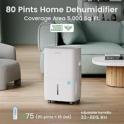 Waykar 80 Pints 2025 Energy Star Dehumidifier for