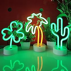 JYWJ Neon Signs with Holder Base,USB or 3-AA