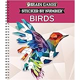 Brain Games - Sticker by Number: Birds (28 Images to Sticker)
