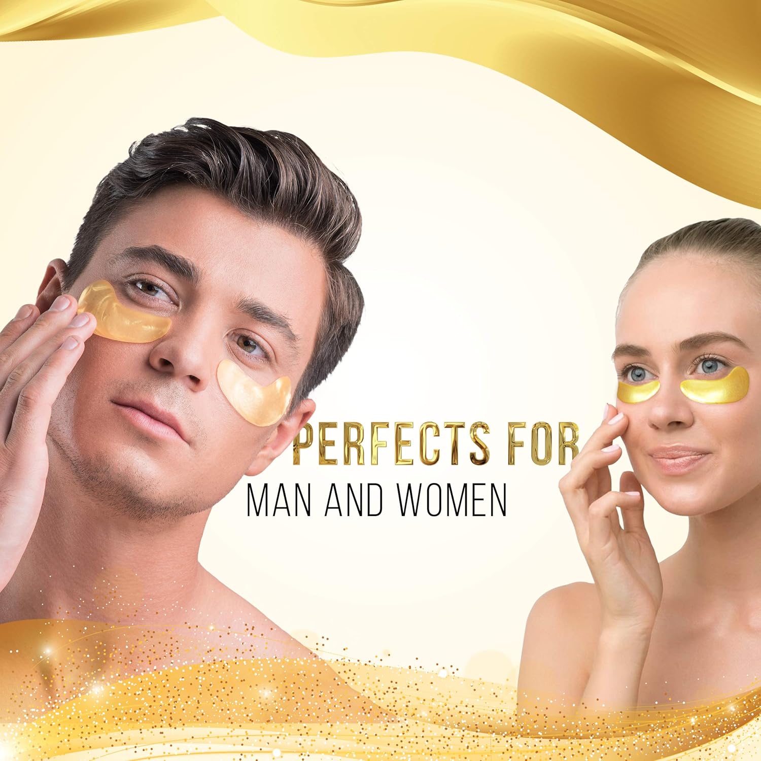 Under Eye Mask - By Lovoir, (15 Pairs) Collagen Treatment Gel Pads For Undereye Dark Circles, Puffiness And Wrinkles, 24k Gold Patches For Puffy Bags Under Eyes Suitable For Women And Men : Beauty