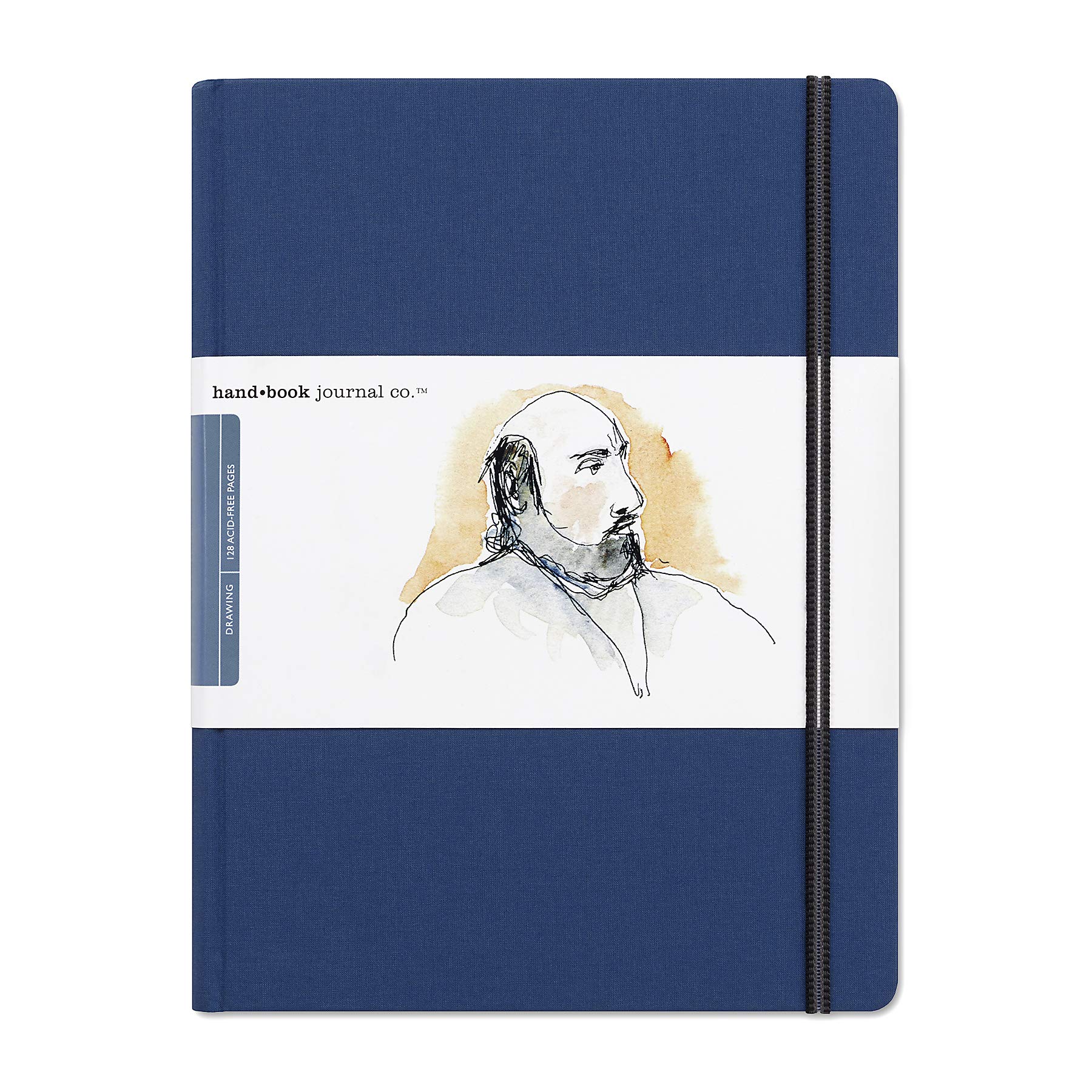 Speedball Drawing Journal Book 10.5 x 8.25 Large Portrait Ultrmarine Blue, Art Sketch Paper For Pen, Ink, Pencil, Markers, For Adult, Kid