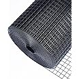 HORCH Black Vinyl Coated Hardware Cloth 1/2 inch 36 x 50 ft 19 Gauge, Wire Mesh Roll, Chicken Wire Mesh, Chicken Wire Fencing, Wire Fencing, Garden Fence, Tree Guard, Mesh & Wire Cloth, Rodent Wire