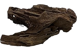 Awesome Aquatic Natural Malaysian Driftwood 6” - 8” Nano Fish Aquarium, Shrimp Tank, Terrarium, Reptile Branch & Log Habitat Wood Decoration Arts & Crafts Décor