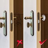 Dermasy 6PCS Clear Round Rubber Door Stopper Wall Protector Self Adhesive Bumper view 2