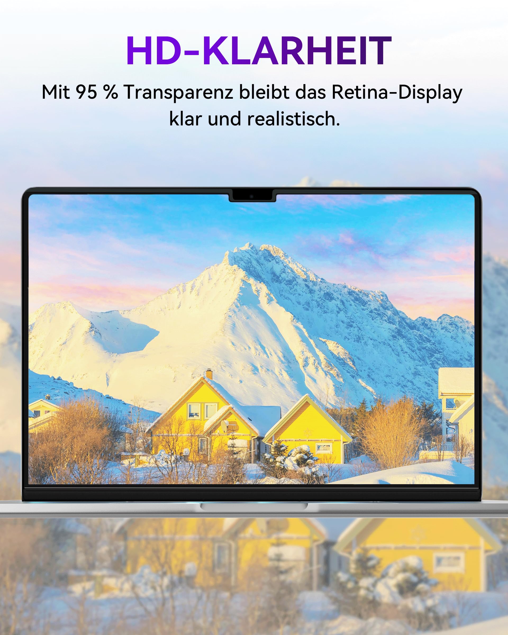 Magnetic Privacy Filter for Apple MacBook Pro 13 Inch (2016-2022, M1, M2) & MacBook Air 13 (2018-2021, M1), Privacy Filter Removable Anti Glare Blue Light Privacy Screen Protector Mac Privacy Screen