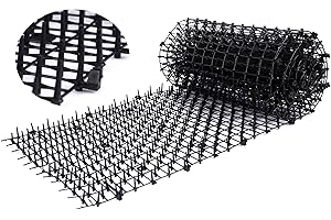 SESYOMR Cat Scat Mat Plastic Spike Keep cat away 6.5' Black 1pcs