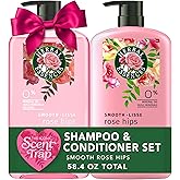 Herbal Essences Shampoo & Conditioner Set, Smooth Collection, Paraben-Free, Color-Safe, with Rose Hips & Vitamin E, 29.2 Fl Oz Each, 2-Pack
