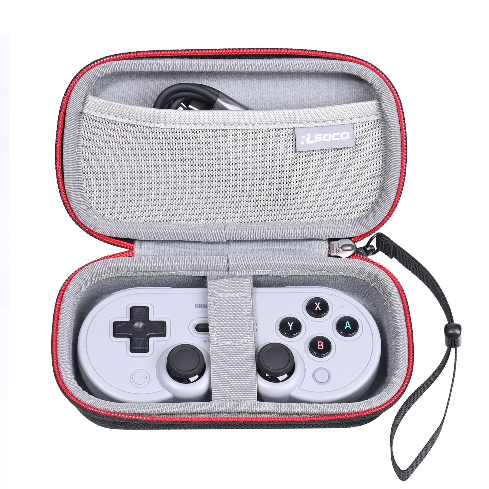 RLSOCO Carrying Case for 8Bitdo SN30 Pro/M30/Micro Bluetooth Controller & GENKI x 8BitDo PocketPro Portable Wireless Game Controller (Case Only)