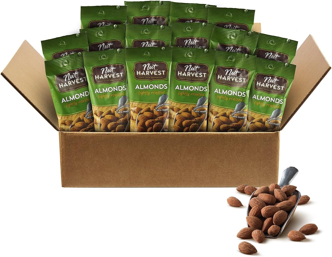 Nut Harvest Lightly Roasted Almonds, 3oz,16 Count