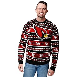 FOCO Standard NFL Big Logo Ugly Sweater, Team Color