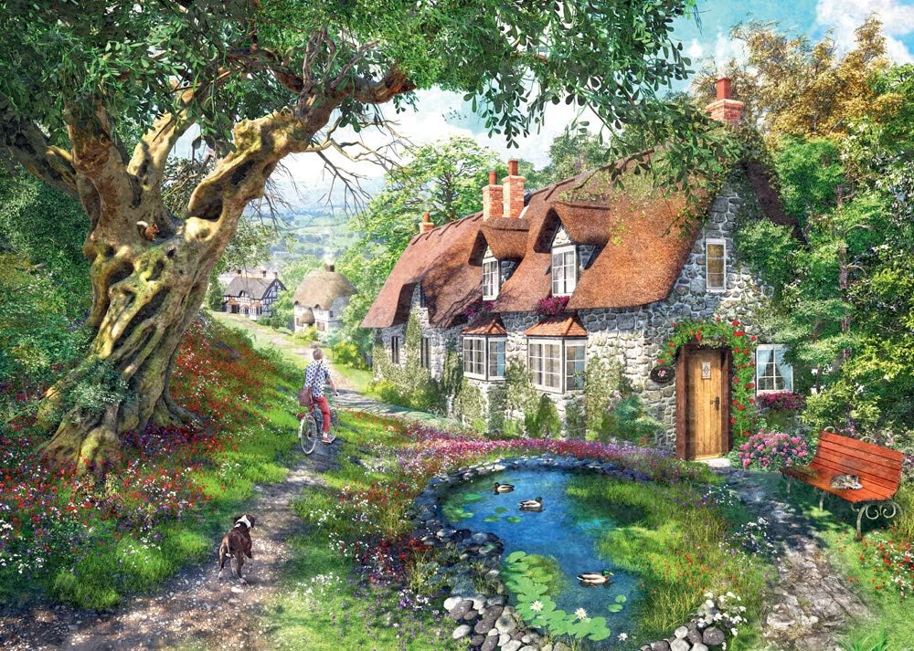 Ravensburger No.1 Flower Hill Lane 1000 Piece Jigsaw Puzzle for Adults & Kids Age 12 Years Up, Multicolored - Image 3