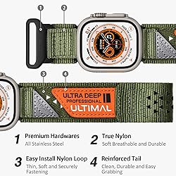 ULTIMAL Band Compatible with Apple Watch 49mm