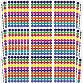 Dot Stickers - 1400 PCS Colored Circle Stickers for Kids | Back to School Supplies for Toddlers,Adults,Teacher Essentials Stuff,Classroom Must Haves,Office Decor - Garage Sale Price Label Stickers