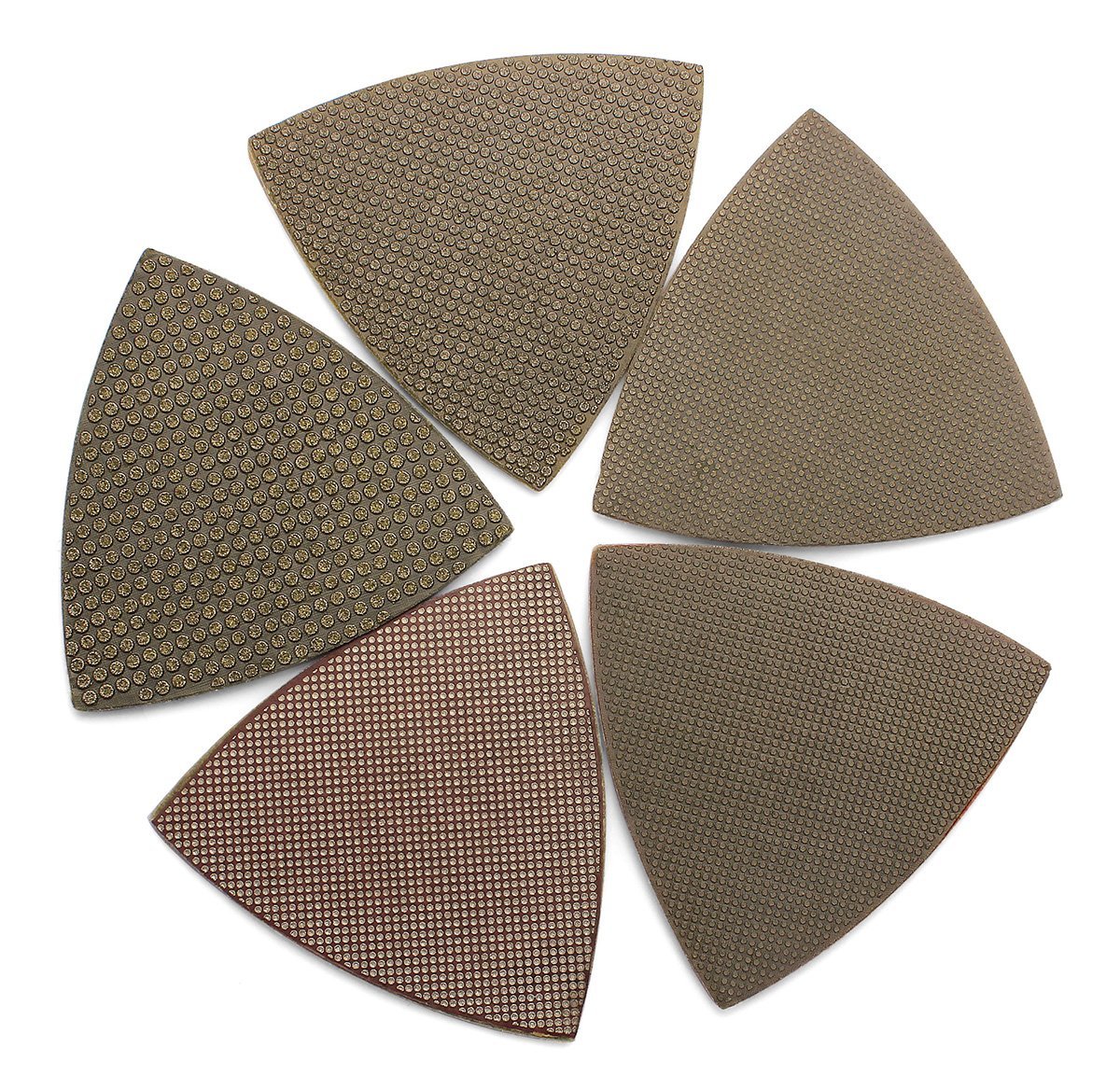 Diamond Triangle Sandpaper Sanding Pads Sheets for Oscillating Tools by