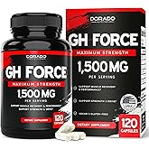 HGH Supplements for Men & Women (120 Count) 1500mg Support Muscle Growth & Healthy Levels of Human Growth Hormone - Promote Healthy Muscle & Recovery for Men Post Workout Supplement - USA Made