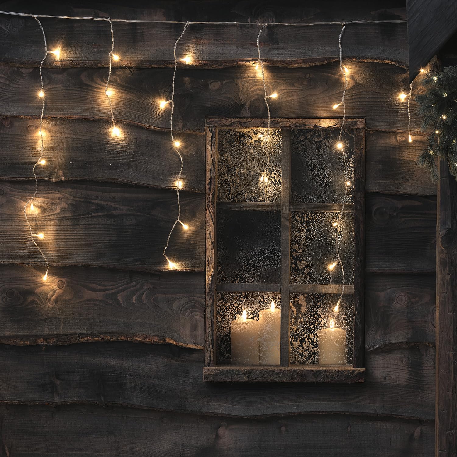 Lights4fun 20m Christmas Tree 1250 Micro LED Bead Rope String Fairy Lights Thin Silver Cable Plug in with Timer Indoor Use