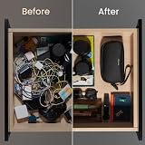 tomtoc Cable Organiser Bag Travel Pouch Water Resistant Tech Essentials view 9
