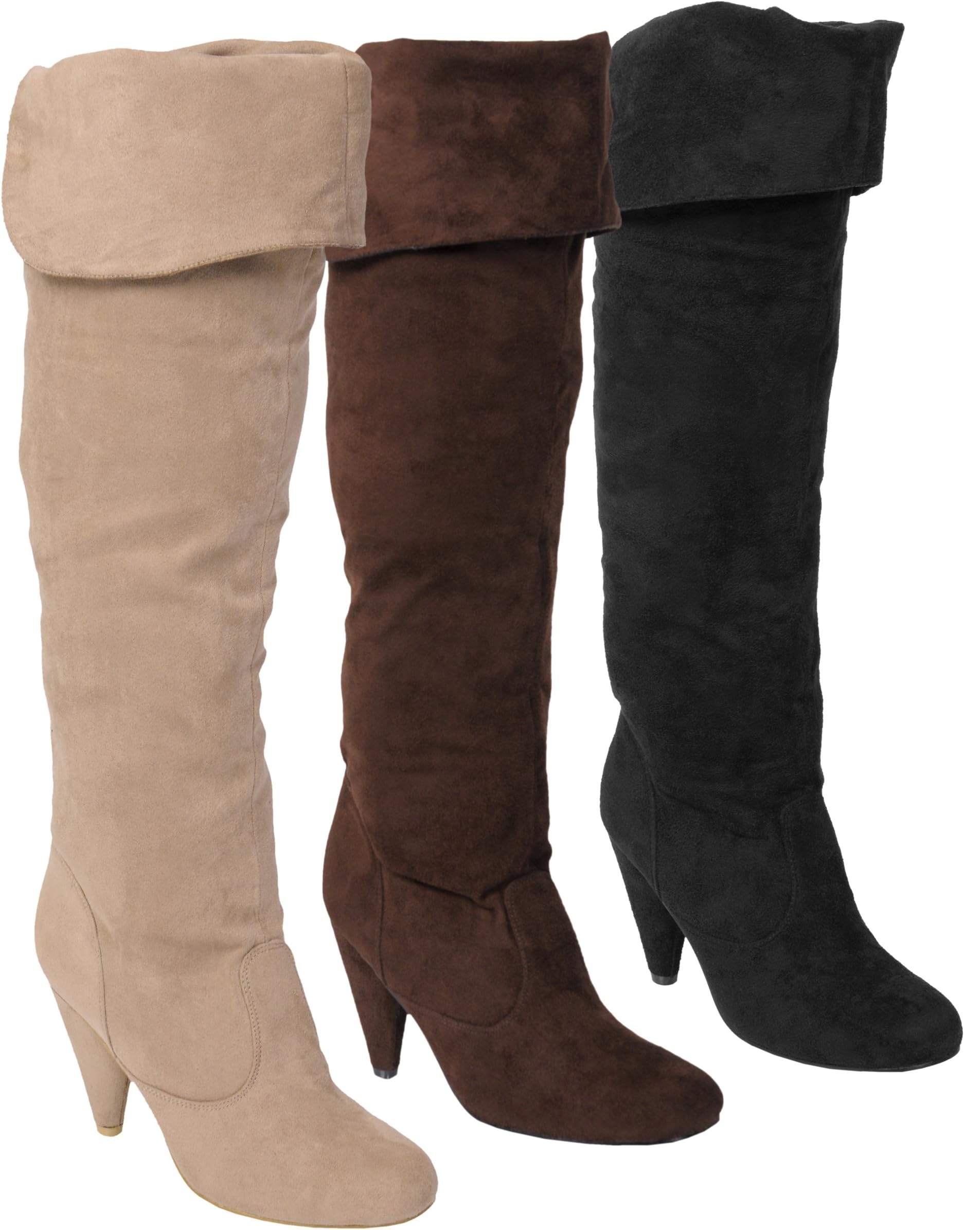 Glaze by Adi Thigh High Microsuede Boots