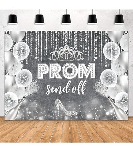 Black And Silver Prom Decorations 2025 Prom Decorations For Party 2025 - Graduation Party Decorations Black And Silver Graduation Prom Balloon Box Foil Fringe Curtain Photo Red Carpet Runner
