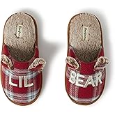 Dearfoams unisex-child Gifts for Kids Matching Christmas Holiday Lil Bear and Baby Bear