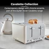 Tower Cavaletto Kitchen Set 1.7L Kettle & 4 Slice Toaster Latte Chrome view 6