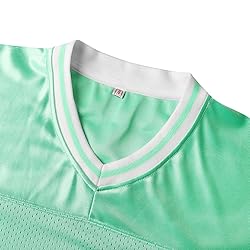 Blank Football Jerseys Mesh Athletic Football Shirt