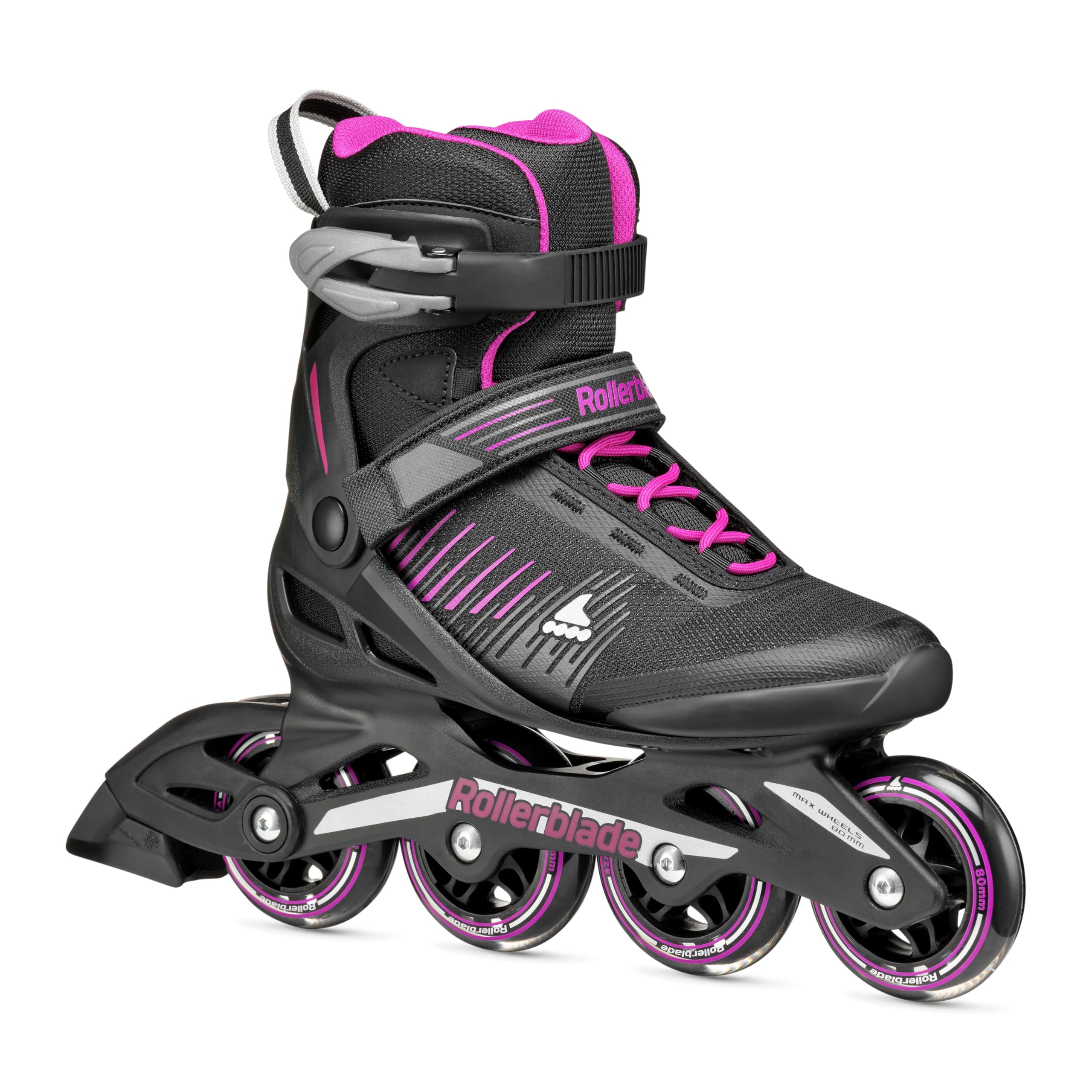 Rollerblade Zetrablade Women's Adult Fitness Inline Skate, Black and Pink, Performance Inline Skates Image