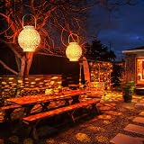KOOPER Dragonfly Solar Lanterns, Vintage Garden Lights Outdoor Hanging view 9