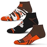 For Bare Feet NFL mens Camo Boom 3 Pack Ankle Sock