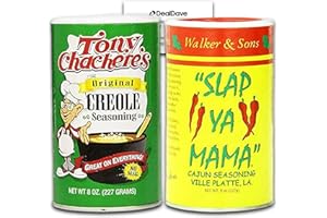 DEAL DAVE Cajun Seasoning Bundle - Tony Chachere's Original Creole Seasoning - 8oz and Slap Ya Mama Cajun Seasoning - 8oz (Pack of 2)