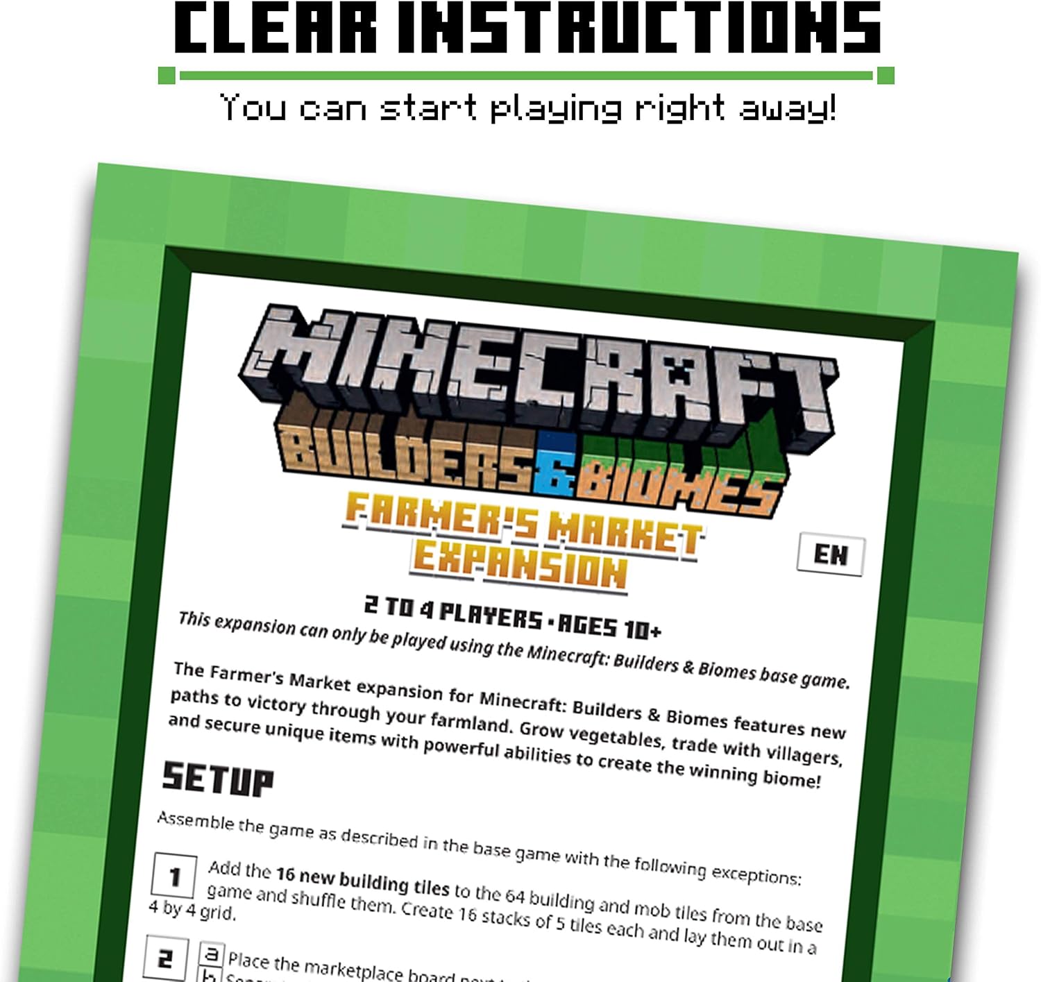 Ravensburger Minecraft Builders & Biomes Farmer's Market Expansion Pack - Image 5