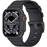 Nylon Watch Band for Apple Watch Ultra 3/2/1 Band 49mm 46mm 45mm 44mm 42mm(Series 1 2 3), Adjustable Breathable iWatch Straps for Apple Watch Ultra Bands for Men 11/10/9/8/7/6/SE/5/4/3/2/1