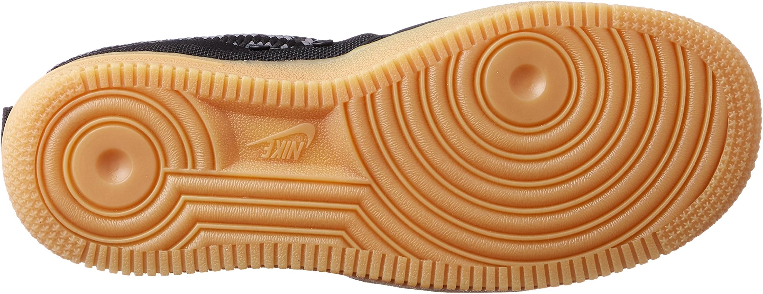 nike air force 1 womens black gum sole